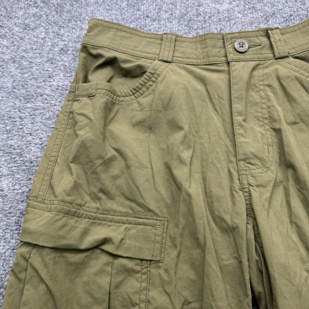REI Olive Green Convertible Cargo Pants - Picture 4 of 13